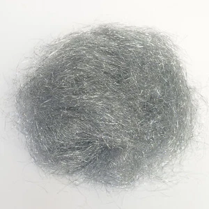 Angelina (Silver) 10g Sparkly Fibre Spinning and Felting Fibre Art and Craft - Bild 1 von 2