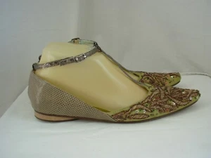 VENTILO Ballerines Salomé Chaussures Perles P.37 (correspond à un 38) - Imagen 1 de 11