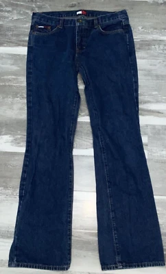 VTG Tommy Jeans Womens Juniors Sz 9/31 Rigid Jill Jean Medium Wash Denim Flare - Image 1 of 4