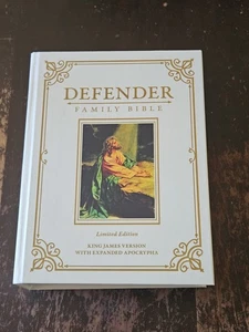 Defender Family Bible King James Version w/ Expanded Apocrypha Limited Edition - Picture 1 of 6