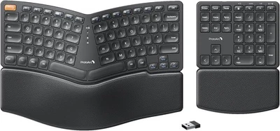ProtoArc Wireless Ergonomic Keyboard, EK04 2.4GHz USB Ergo Black  - Image 1 of 4
