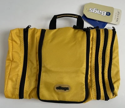 Nuevo eBags Pack-it-Flat Amarillo Artículos de Aseo Cosméticos Bolsa Kit Colgante Viaje Foto 1 de 4