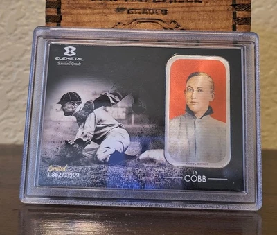 Ty Cobb Elemetal T206 Baseball Greats .999 Silver Bar 1OZ - Image 1 of 3