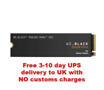 2Tb Western Digital WD_BLACK SN8100 PCIe Gen 5.0x4 NVMe M.2 SSD WDS200T1X0M