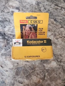 Kodacolor II Farbnegativ C-126-12 Film versiegelte Verpackung abgelaufen 1/1980 - Bild 1 von 5