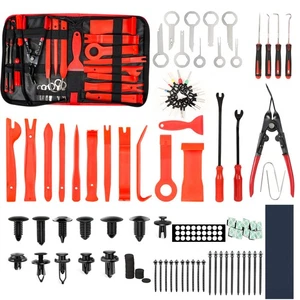 Juego de 238 piezas de herramientas para quitar molduras de automóvil herramientas de mano palanca panel puerta interior clip kit - Imagen 1 de 9