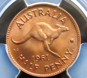 Australia. 1961 Perth - Halfpenny.. Proof - PCGS PR65RD - Picture 1 of 5