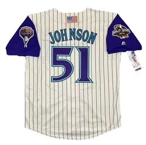 Randy Johnson 2001 Arizona Diamondbacks Ivory World Series Jersey Men’s Large - Picture 1 of 4