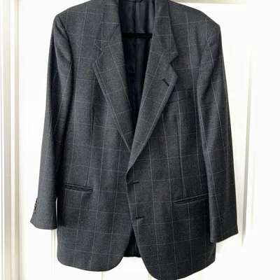 VTG Pierre Cardin 42 ACTWU Black 100% Wool Sport Coat Blazer Jacket MADE in USA - Image 1 of 4