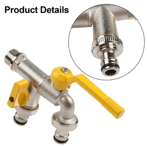 Dual Outlet Garden Faucet Efficiently Manage Your Water Supply with Two Outlets - Picture 1 of 12