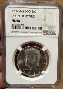 1966 SMS 50c Kennedy Half Dollar NGC MS68 CAMEO Nice Luster Bu Gem Lot A2 - Picture 1 of 2