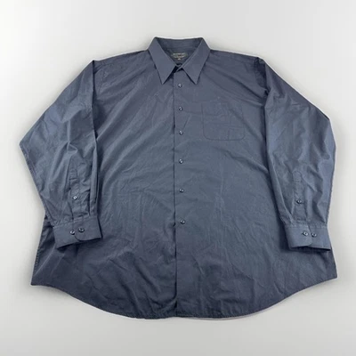 Camisa Alexander Julian Colores Para Hombre 19.5 Negra Manga Larga Abotonada Preppy De Colección Foto 1 de 4