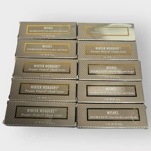 MARY KAY Wishes Double Duty Color Eyes Cheeks LOT OF 10 New BOX Powder Perfect - Picture 1 of 3