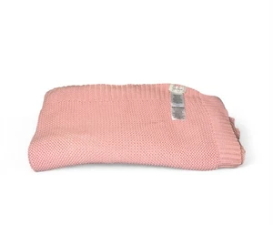 Jessica Simpson 100% Strick Baumwolle Rosa Babydecke Lovey - Bild 1 von 2