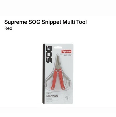 Supreme SOG Snippet Multi Tool Red - Image 1 of 3