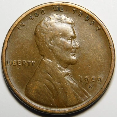 1909 S Lincoln Wheat Cent Key-Date Penny F-Details   Actual Coin Pictured - Image 1 of 4