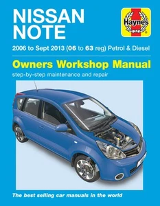 Nissan Note Petrol/Diesel (06 - Sept 13) 06-63 Haynes Repair Manual (Paperback) - Picture 1 of 10