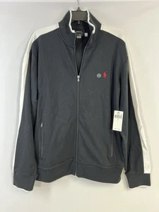 Polo Ralph Lauren Herren Trainingsjacke Full Zip Oberbekleidung Pony Logo Schwarz Gr. L - Bild 1 von 6