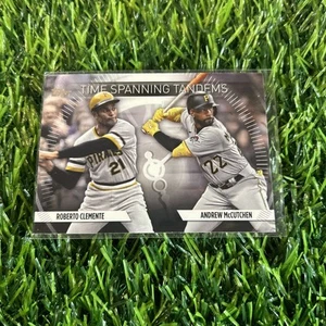 2023 Topps Time Spanning Tandems Roberto Clemente Andrew McCutchen HOF A80 - Picture 1 of 2