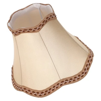  Pantalla de lámpara de campana: pantalla de lámpara vintage - pantalla de tela europea 5x10x8" - tela Foto 1 de 4