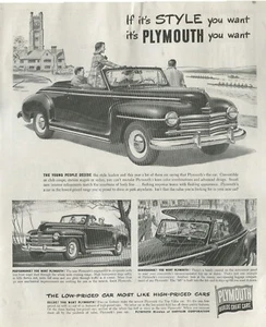 Antique Advertisements – Plymouth Family of Advertisements - 10 Total Ads - 1940 - Picture 1 of 13
