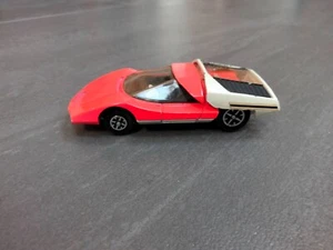 Dinky Toys No. 202 - Fiat Abarth 2000 - Orange / white colour car + Speedwheels - Picture 1 of 21