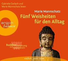 Hörbuch CD: Fünf Weisheiten für den Alltag von Marie Mannschatz ° NEU /  OVP