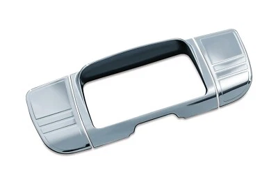 Cubierta de ajuste estéreo Kuryakyn cromada Deluxe Tri Line para Harley Touring FLH/T 14-17 Foto 1 de 2