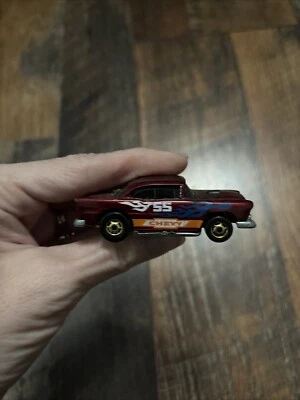 Vintage 1978 Mattel Hot Wheels "55 Chevy" Maroon Kellog's Cereal Promo Car - Image 1 of 2
