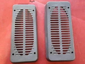 1981-91 Chevrolet Squarebody C/K10-30 Suburban Rear Speaker Grilles ~ Gray OEM  - Picture 1 of 4
