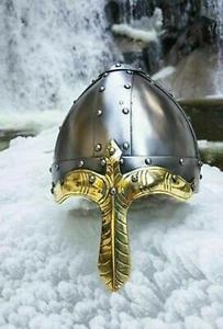 Halloween Medieval Norman Viking Norse Helmet Armor Helmet Replica Gift Sugarloa - Picture 1 of 5