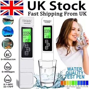 Digital Tester TDS EC PPM Meter Water Purity Hydroponics Water Quality Test Pen - Picture 1 of 17