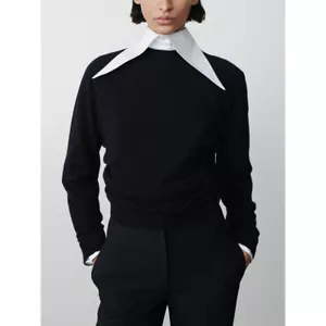 Suéter Top Mujer Lana Nuevo Informal Cuello Redondo Manga Larga Tejido THE ROW - Imagen 1 de 19