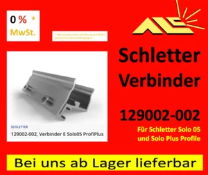 129002-002 Schletter Verbinder außen für Solo 05 Solarprofil RECHNUNG m. 0% MwSt - Bild 1 von 21