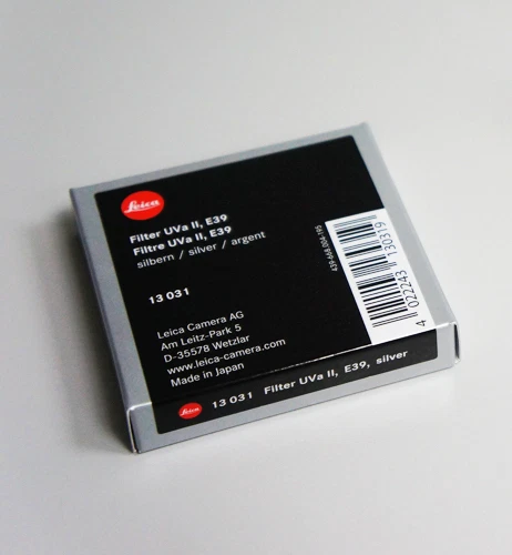 Brand New Leica E39 39mm UV UVa II Protection Filter Silver Protector 13031 - Image 1 of 1