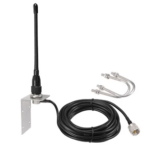 Marine VHF Radio External Antenna 156-163MHz PL259 Male with Bracket Antenna 5m - Picture 1 of 12