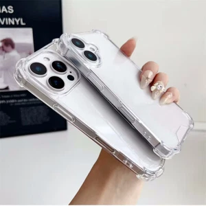 Funda Transparente Antigolpes para iPhone 16 15 14 13 12 11 Pro Max Mini XS XR X 8 - Imagen 1 de 11