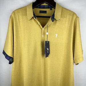 Camisa polo William Murray para hombre - Golf - Manga corta - Amarillo - XL - Imagen 1 de 24