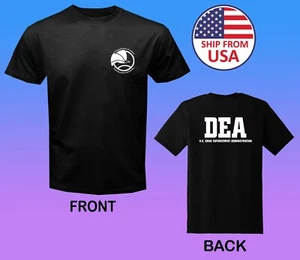 DEA Drug Enforcement Administration Men's Black Size S-5XL - Picture 1 of 1
