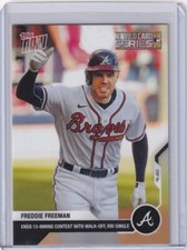2020 Topps Now #337 Freddie Freeman Atlanta Braves