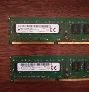 Micron 4GB PC3-12800U I MT8JTF51264AZ-1G6E1 LOT (4GBx2)🔥🔥 - Picture 1 of 3