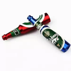 5pcs A set Tobacco Smoking Pipe Beer Bottle Shape Cigarette Metal Pipe Portable - Picture 1 of 6
