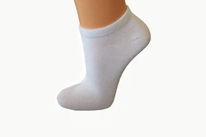 12 Paar Damen Sneaker Socken weiß 80% Baumwolle mit  5% Elasthan -portofrei- - Bild 1 von 1