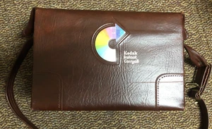Vintage Faux Leather Kodak Instant Carryall Camera Bag Rainbow Symbol. - Picture 1 of 5