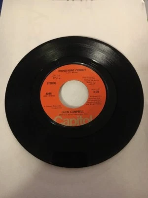 GLEN CAMPBELL 1975 Rhinestone Cowboy / Lovelight 7" Vinyl 45 RPM Capitol 4095 - Image 1 of 4