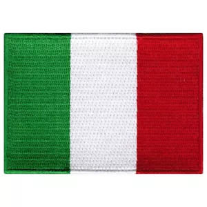 ITALY FLAG PATCH embroidered iron-on ITALIAN EMBLEM ITALIA TOPPA SOUVENIR EMBLEM - Picture 1 of 1