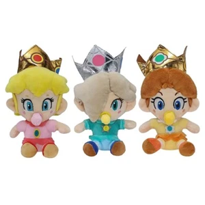 3X Baby Peach Rosalina Daisy Super Mario Bros Princess Plush Toy Stuffed Doll 6" - Picture 1 of 11