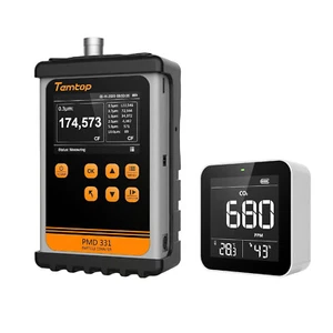 Temtop PMD331 Air Particle Counter AQI Monitor C10 Portable CO2 Monitor Home - Picture 1 of 14