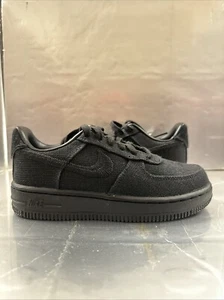 Nike Air Force One Low SP x Stussy Worldwide Kids Size 1Y Black/black DD1578-001 - Picture 1 of 7