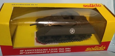 US M10 Destroyer Die Cast Model 1/50 40 Anniversaire 6 Juin 44-84 Solido - Immagine 1 di 4